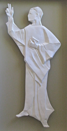 'Story of St Patrick' plaster maquette 'Confessio' option 1